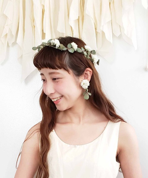 m.soeur（エムスール） シロツメクサの花冠＊ : ZOZOTOWN Yahoo!店