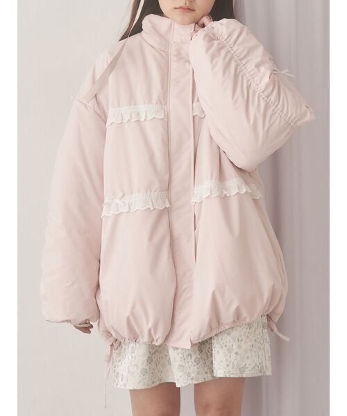 merry jenny（メリージェニー） ダウンコート ダウンジャケット ribbon