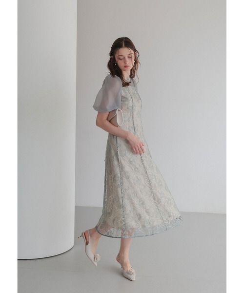 Dorry Doll（ドリードール） ドレス ニュアンスフラワーレースドレス