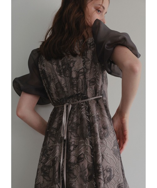 Dorry Doll（ドリードール） ドレス ニュアンスフラワーレースドレス