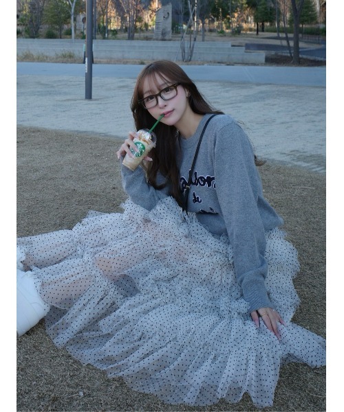 Darich（ダーリッチ） スカート ボリュームアシメチュールロング