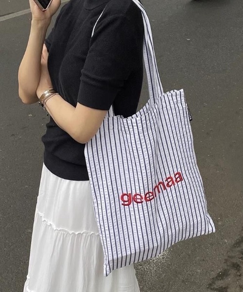 トートバッグ ストライプ＆ロゴ レディース : ZOZOTOWN Yahoo!店