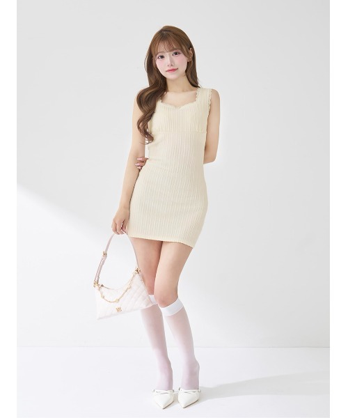 Darich（ダーリッチ） ワンピース ケーブルニットソーセットミニ