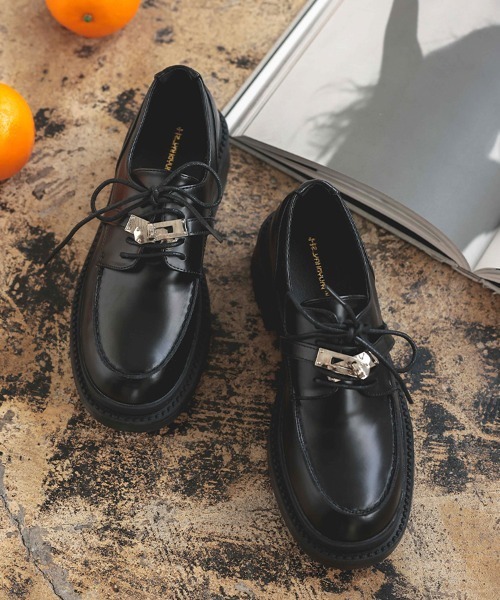 DONOBAN（ドノバン） ローファー レースアップローファー レディース