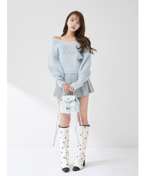 Darich（ダーリッチ） ニット セーター ファンシービーズDDロゴ