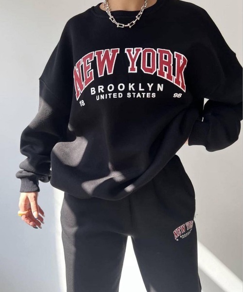 NEW GENTLEMAN トレーナー スウェット 「2点SET」NEW YORK