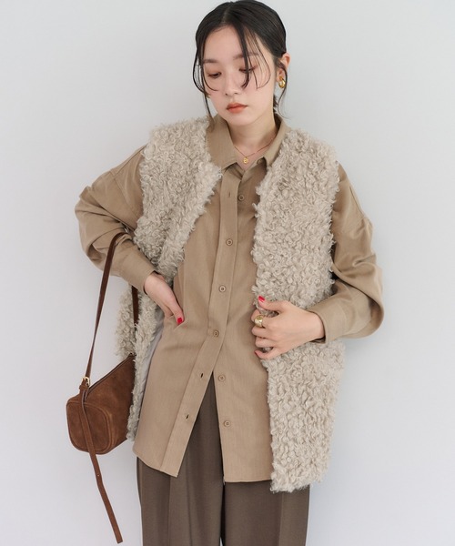 Bonjour Sagan（ボンジュールサガン） ベスト ジレ プードルファー