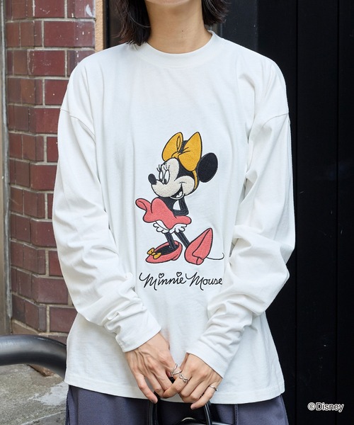 Disney（ディズニー） tシャツ 「Disney」別注 ミニーマウス オールド