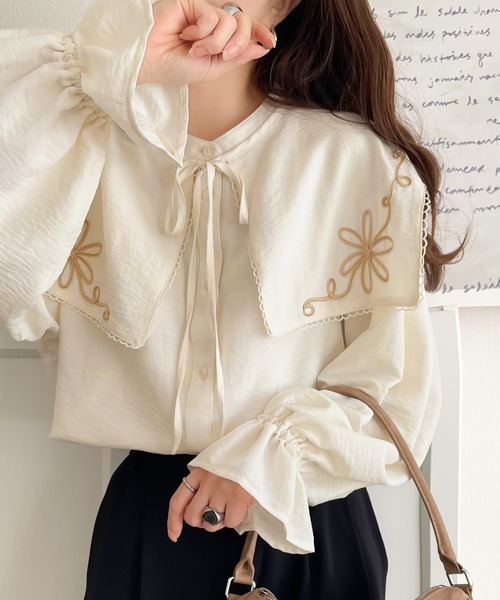 mily bilet ブラウス シャツ 「mily bilet」クラシカルさとモダンさを