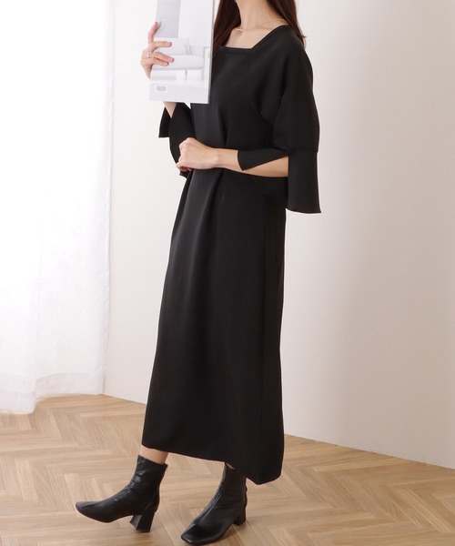 Lace Ladies（レースレディース） ワンピース スクエアネック フレア