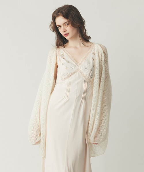 me&me couture（ミーアンドミークチュール） ワンピース フルール刺繍