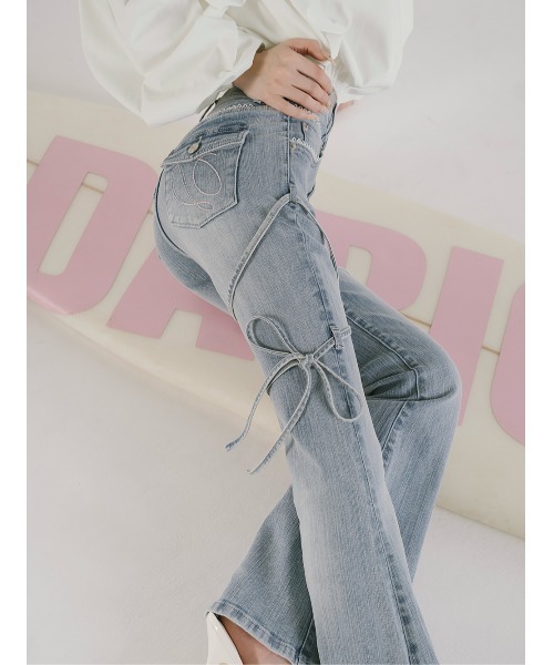 Darich（ダーリッチ） ジーンズ デニム デニムパンツ ピコレースハイ