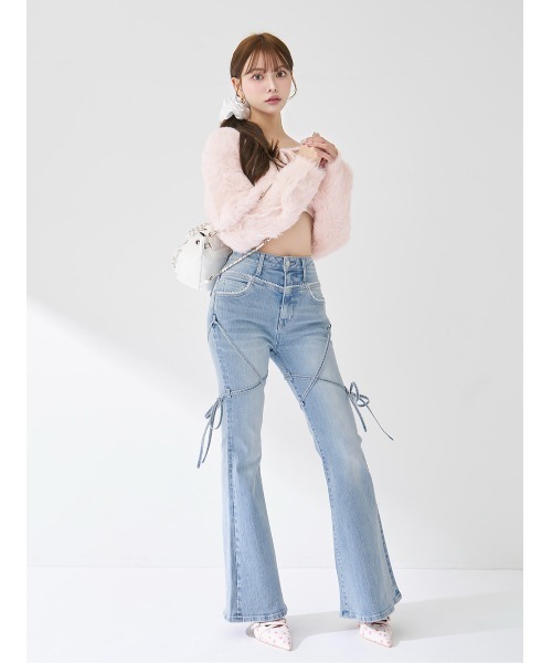 Darich（ダーリッチ） ジーンズ デニム デニムパンツ ピコレースハイ