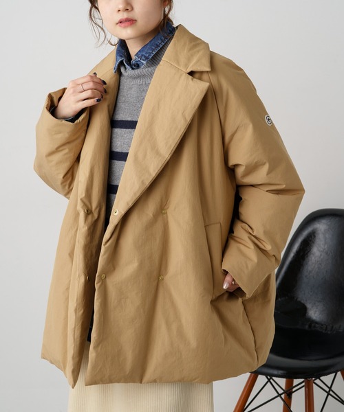 pual ce cin ダウン ダウンジャケット 中綿テーラードコート