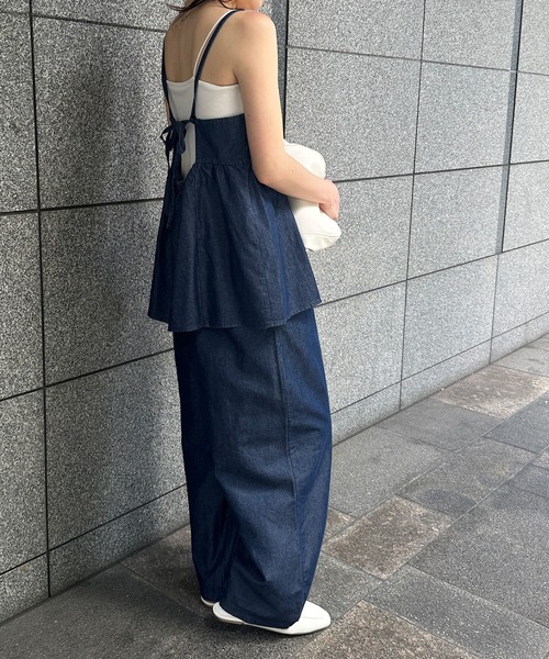 RANAN（ラナン） セットアップ デニムキャミビスチェセットアップ
