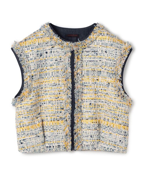 TOMORROWLAND collection ベスト ジレ ジョーヌラインファンシー