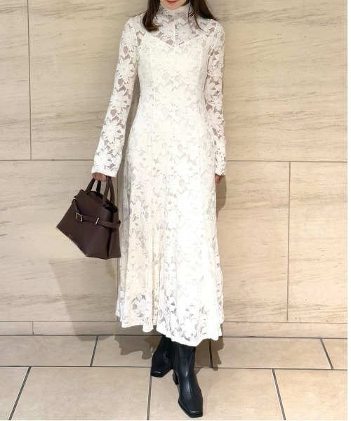 FRAY I.D（フレイ・アイディー） ワンピース フラワーストレッチレース