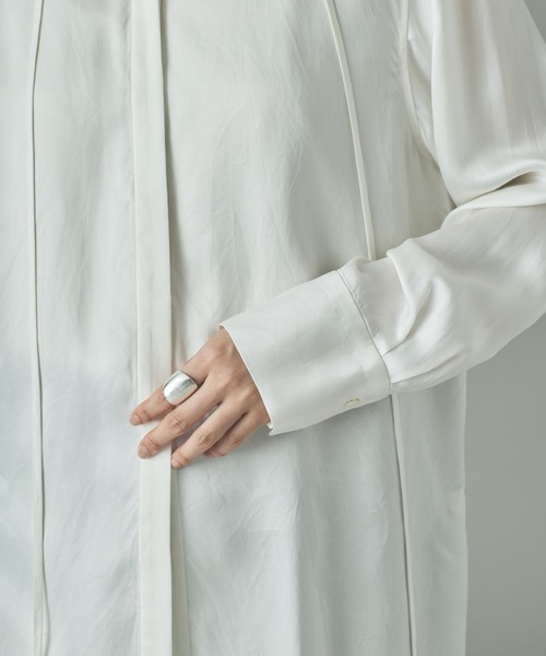 Curensology（カレンソロジー） ブラウス シャツ /キュプラサテン