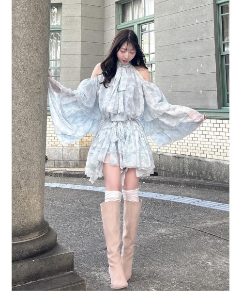 Darich（ダーリッチ） ワンピース トワルドジュイシフォンフリルミニ