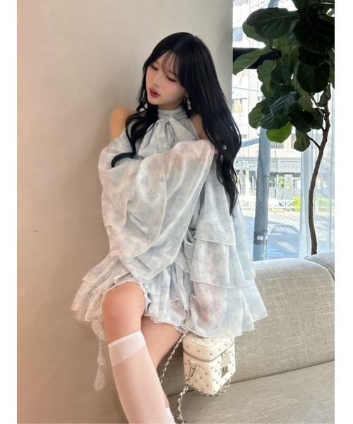 Darich（ダーリッチ） ワンピース トワルドジュイシフォンフリルミニ