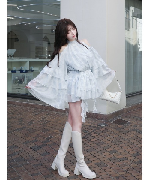Darich（ダーリッチ） ワンピース トワルドジュイシフォンフリルミニ