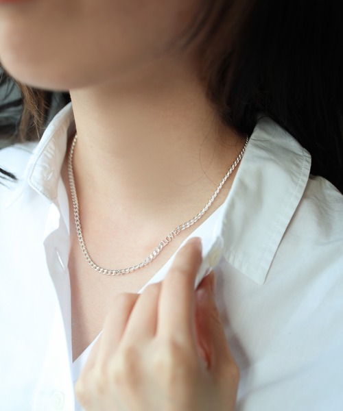 e.m.（イーエム） ネックレス SILVER925 LOVEチェーンネックレス