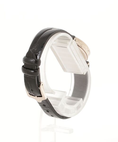 agete（アガット） 腕時計 ラウンドフェイス革ベルトウォッチ