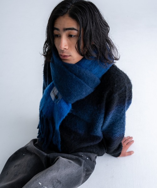 SINSS セーター ニット Wool blend gradation knit / ウールブレンド