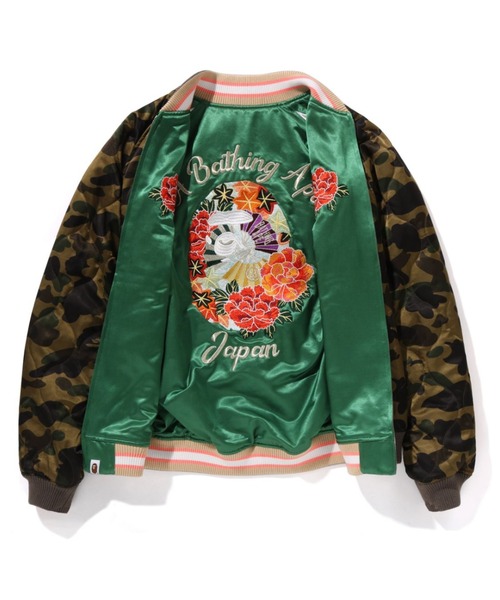 A BATHING APE（アベイシングエイプ） スカジャン JAPANESE PEONY