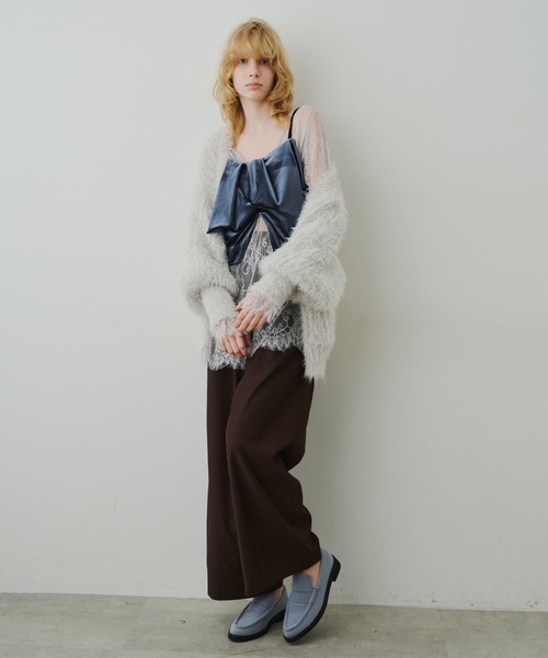 LA BELLE ETUDE（ラベルエチュード） BIGベロアリボンモチーフビスチェ