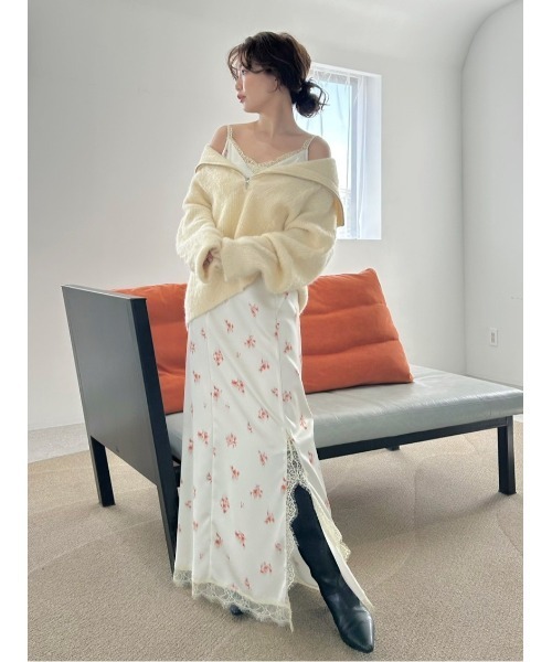 FRAY I.D（フレイ・アイディー） ワンピース レーストリムキャミ