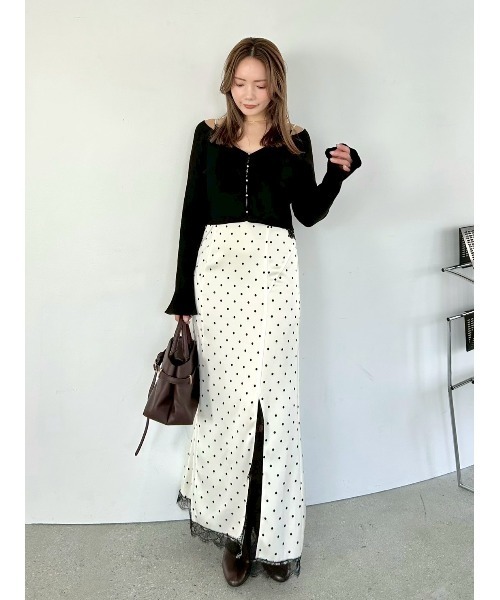 FRAY I.D（フレイ・アイディー） ワンピース レーストリムキャミ