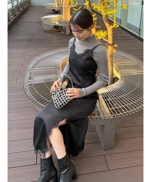 FRAY I.D（フレイ・アイディー） ワンピース レーストリムキャミ