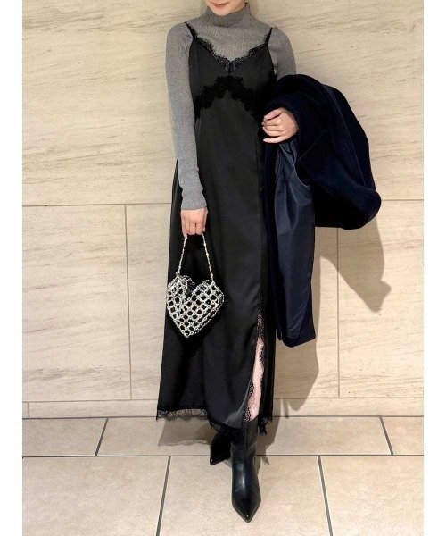 FRAY I.D（フレイ・アイディー） ワンピース レーストリムキャミ