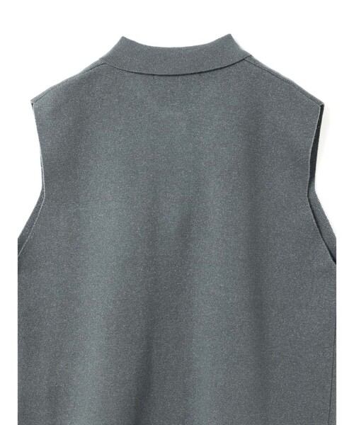 mizuiroind（ミズイロインド） ベスト ジレ 襟付きワイドベスト