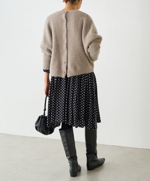 BEARDSLEY（ビアズリー） ブラウス シャツ ドットギャザーチュニック