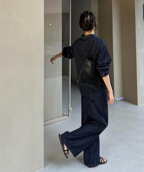 Aelina セットアップ デニムセットアップ レディース : ZOZOTOWN Yahoo
