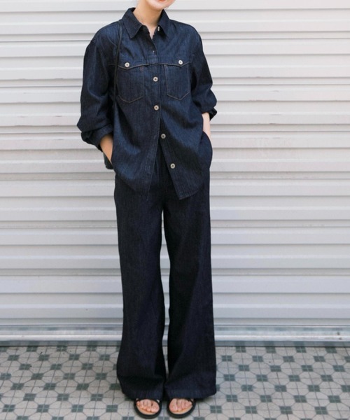 Aelina セットアップ デニムセットアップ レディース : ZOZOTOWN Yahoo