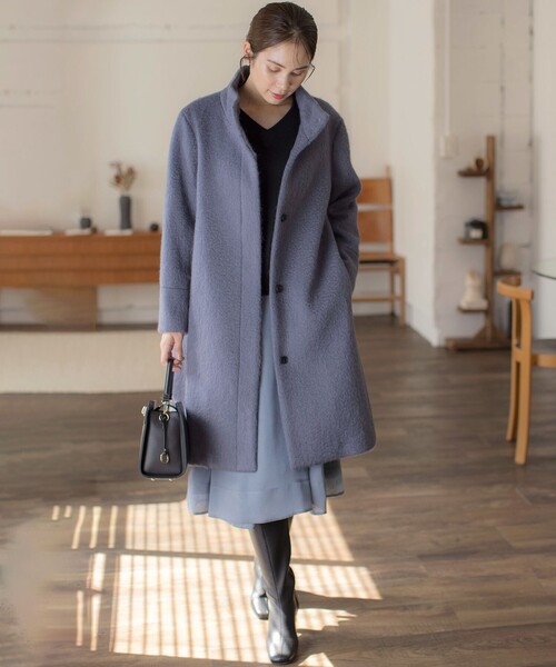 組曲（KUMIKYOKU） コート アウター スタンドカラーシャギーコート