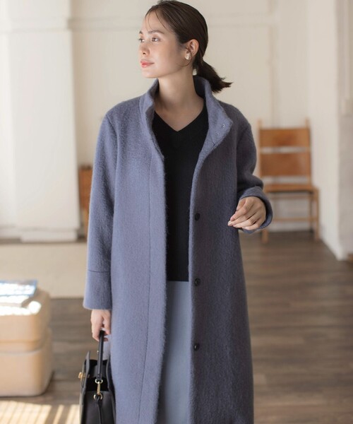 組曲（KUMIKYOKU） コート アウター スタンドカラーシャギーコート