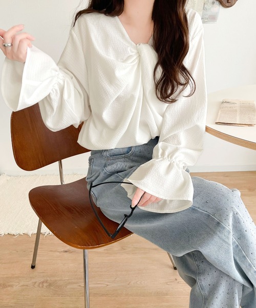 classicalelf（クラシカルエルフ） ブラウス シャツ 大人可愛い。前後