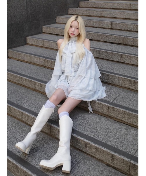 Darich（ダーリッチ） ブーツ Vカットロングブーツ レディース