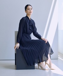 ROPE'（ロペ） ワンピース ジョーゼットシフォンプリーツワンピース