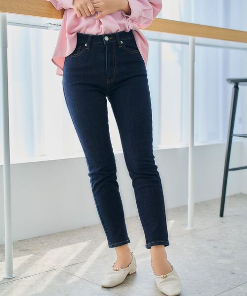 ジーンズ デニム デニムパンツ COHINA DENIM シガレットパンツ 「低