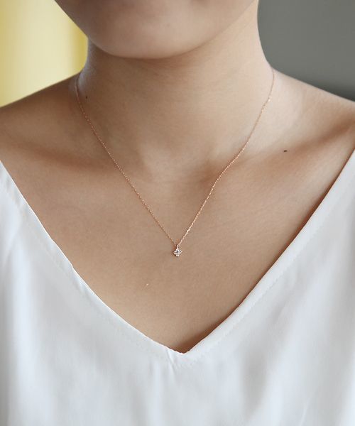 4℃（ヨンドシー） ネックレス K10ピンクゴールド ネックレス