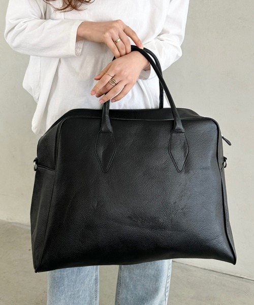 ボストンバッグ 合成皮革 大容量トラベルバッグ レディース : ZOZOTOWN