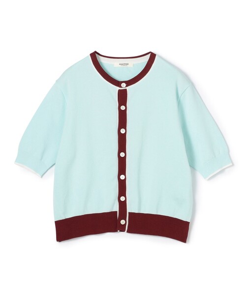 MACPHEE（マカフィー） カーディガン ドライコットン ハーフスリーブ