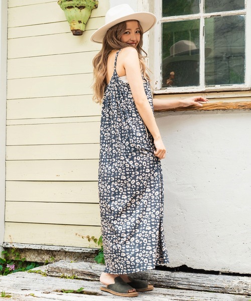 anap mimpi（アナップミンピ） ワンピース レオパード柄 キャミソール