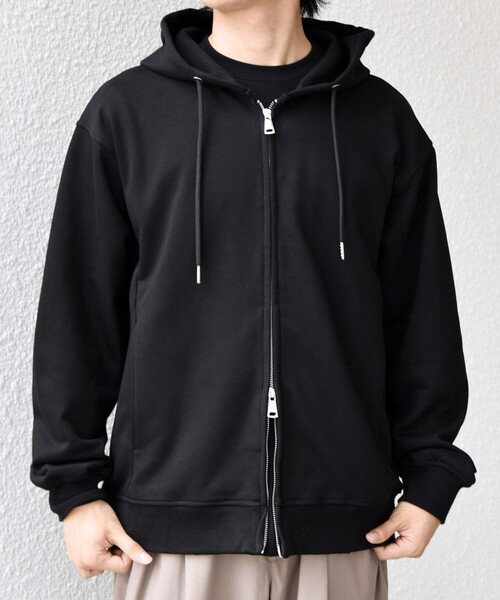SHIPS any パーカー any: CLASSY バックタック スウェット ジップ