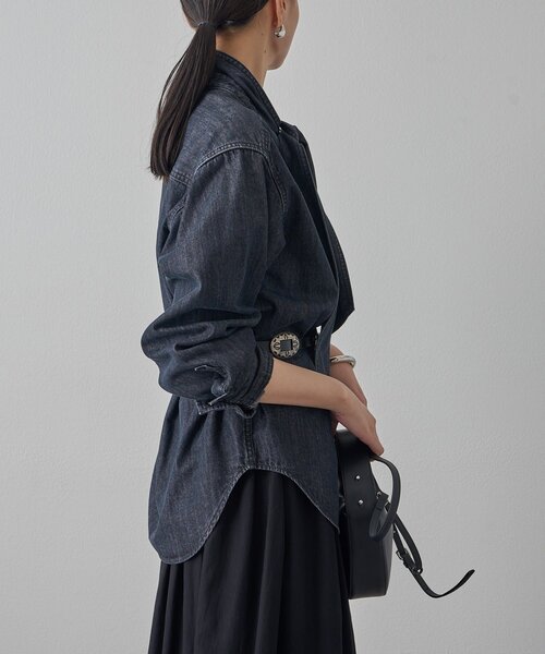 Loungedress（ラウンジドレス） ブラウス シャツ デニムボウタイ